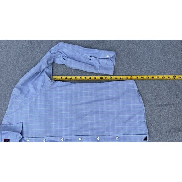 UNTUCKit Blue Plaid Casual Button Down Shirt - Picture 12 of 16